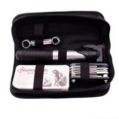 Kit Reparo Remendo Ferramenta Bicicleta + Bomba Encher Pneus - BELLATO