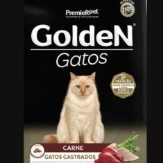 Ração Golden Gatos Castrados Carne, 3kg