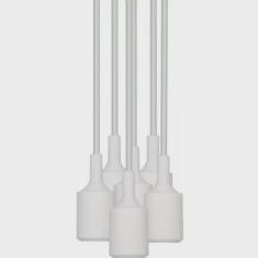 Pendente 6 Lâmpadas Dot Color Multi Taschibra Branco