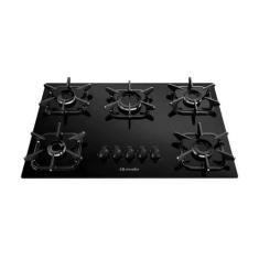 Cooktop Mueller 5 Bocas com Queimador Ultra Chama Preto, Preto, Bivolt