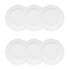Conjunto de 6 Pratos Sobremesa 23cm Soleil White - Oxford