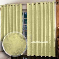 Cortina Jacquard para sala/quarto 2,00 x 1,80 m  Admirare, Gold