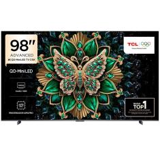 Smart TV 98 Polegadas Google TV Mini LED 4K 98C6K TCL Preto Bivolt
