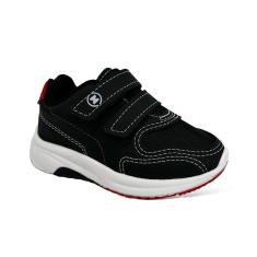 Tênis Molekinho Bebê 2634.103 Preto/Vermelho-Unissex