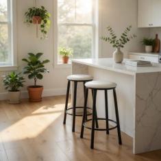 Kit 2 Banquetas Banco Banquinho Sem Encosto Balcão Cozinha Bancada Bal