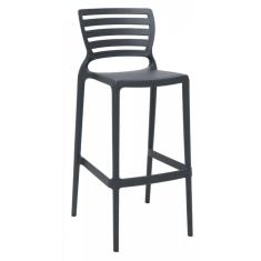 Banqueta Alta Bar Grafite  Sofia Tramontina