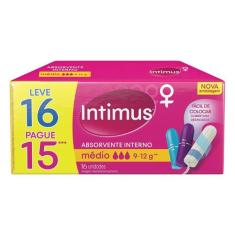Absorvente Interno Intimus Medio Leve 16 Pague 15
