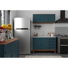 Cozinha Modulada 2 peças - Azul Petróleo