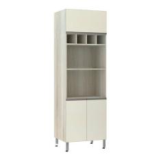 Paneleiro 70 cm Duplo Nicho 3 Portas Luci Luciane Móveis