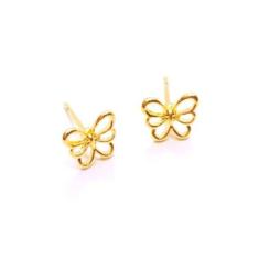 Brinco Infantil Borboleta - Banhado em Ouro 18k