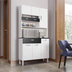 Armário De Cozinha 6 Portas Com Nicho Vogue Kits Paraná