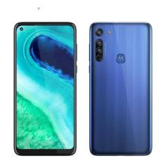 Usado: Motorola G8 64 GB Azul - Muito Bom