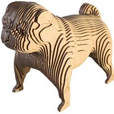 Quebra Cabeças 3D Pug Decoração Ornamento Enfeite - Indústria Fenix