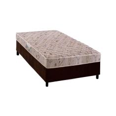 Conjunto Box Solteiro: Colchão Espuma Herval D28 St .louis + Base Crc Suede Brown(88x188)