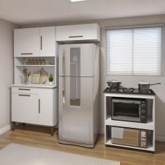 Cozinha Completa Barueri 5 Portas 1 Gaveta Kaiki Móveis Branco