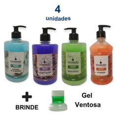 4 Sabonete Líquido 500ml Grande Orquídeas Flor de Algodão Erva Doce Pi