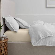 Lençol Casal Elástico 150 Fios Algodão Premium Kaki