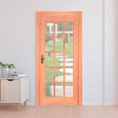 Kit Porta de Madeira Direita 213cmx74,5cmx12cm Pe15 Esel