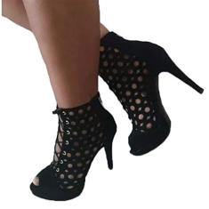 Bota Gladiadora Salto Alto Circulos