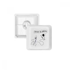 Teclado mecânico PBT para viagem do universo e alienígena, kit de atualização para jogos