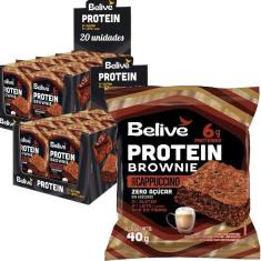 Protein Brownie Cappuccino Belive Zero 40G  20 Unidades 