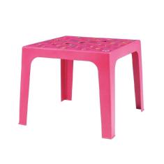 Mesa de Plástico Mor Kids 15151601 Quadrada com 4 Lugares Rosa