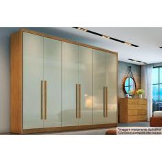 Guarda Roupa Casal 6 Portas e 8 Gavetas Robust/Livorno Freijo Cumaru c/ Fendi - Novo Horizonte