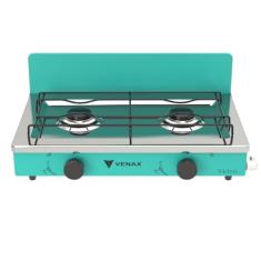 FOGAO A GAS FLAMALAR 2 Q VETRO VERDE GÁS GLP