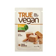 Sachê True Vegan Proteína Vegana Doce de Leite True Source 34g, Doce d