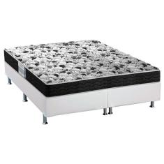 Cama Box King: Colchão Espuma Probel Advanced + Base Crc Courano White(193X203)