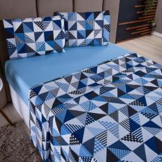 Jogo de Cama Refúgio Queen Percal 180 Fios Algodão Luxo 4 Peças - Suca