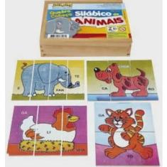Quebra Cabeça Silábico De Animais - jottplay