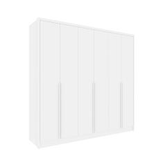 Guarda Roupa Casal 6 Portas 6 Gavetas 100% MDF Fortuna - Tcil Móveis - Neve