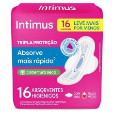 Absorvente Intimus Tripla Proteção Seca com Abas 16 Unidades
