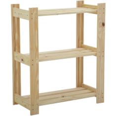 Estante Tramontina Modulare em Madeira Pinus 3  Prateleiras 91621003