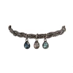 Pulseira Armazem Rr Bijoux Mini Gotas Azul