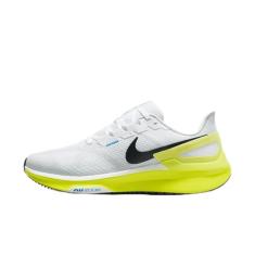Nike Tênis de corrida masculino Air Zoom Structure 25, Branco Preto Cyber Photo Azul, 38