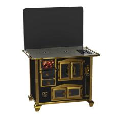 Fogao a Lenha N 2 Gab Imperador Vitreo Preto com Tampa Sd