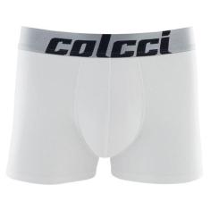 Cueca Boxer Colcci Masculina Cotton Algodão Elástico, Branco, P