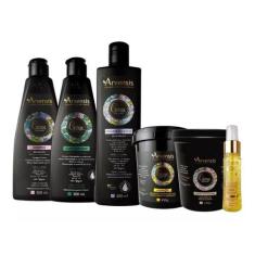 Kit Arvensis Cachos Naturais E Tec Oil Óleo Reparador