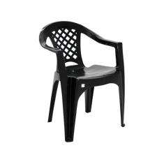 Cadeira Tramontina Iguape Basic com Braços em Polipropileno Preto, Pre