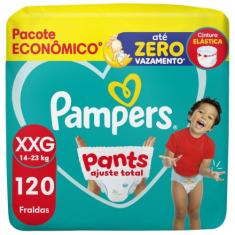 Fralda Pampers Pants Ajuste Total Tamanho XXG, 120 Unidades