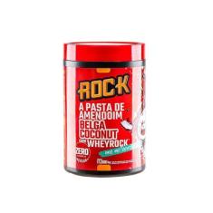 Pasta De Amendoim Whey Rock (1Kg) - Belga Coconut C/ Whey - Rock
