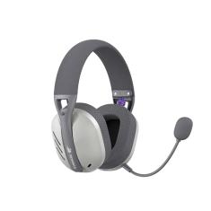 Havit Fone de Ouvido Headset Gamer Fuxi-H3 Gray, Com Fio e Sem Fio, Wireless 2,4GHz, Bluetooth, Cabo USB-C, Cabo 3,5mm. Surround, Baixa Latência, Quad-Mode