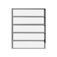 Janela de Alumínio Basculante 100x80cm Hale Esquadrias Brilhante