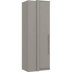 Guarda Roupa de Canto Reto 1 Porta Elegance Móveis Castro NIQUEL/NIQUEL