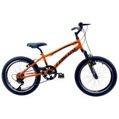 Bicicleta Aro 20 Infantil Tridal Suspensão Dianteira Freios V-brake - 030 Laranja