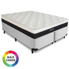 Cama Box Queen + Colchão Molas Ensacadas Dallas D33 158x198x58cm Vária