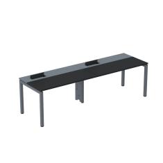 Mesa Plataforma Para Coworking Para 2 Pessoas 120x792 Psc120 Preto-grafito