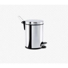 Lixeira Inox com Pedal - Decorline Lixeiras Brinox